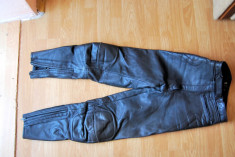 pantaloni moto dama piele chopper , marimea 40 foto