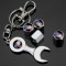 Breloc auto M power si set 4 capacele ventil logo