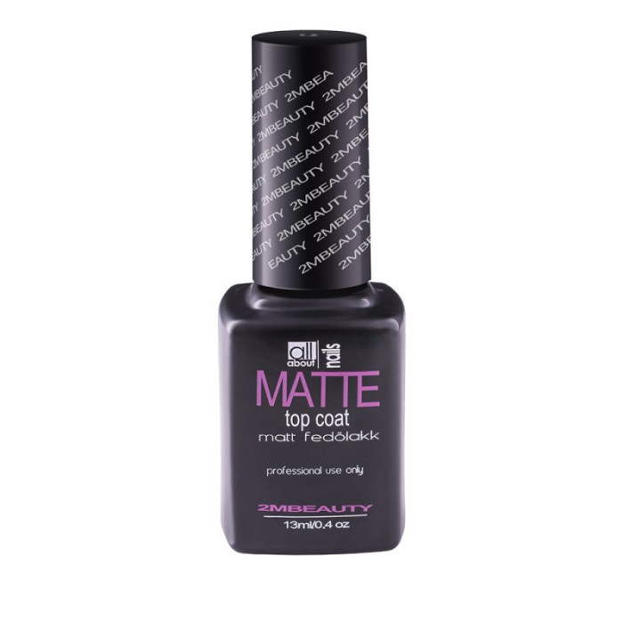 Lac 2M Beauty -Top Coat UV Matt Gellack, lac mat unghii, necesita lumina UV