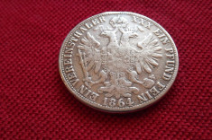 AUSTRIA TALER (VEREINSTHALER) 1864 A FRANZ JOSEPH 18,5 GR ARGINT 900 foto