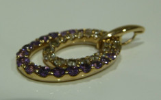 Colier aur 14k cu amethyst foto