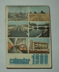 Calendar 1988 - Editura Politica almanah vechi comunist epoca de aur comunism foto
