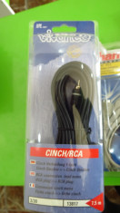 Prelungitor cablu rca 7.5m cinch Vivanco MAS170 foto