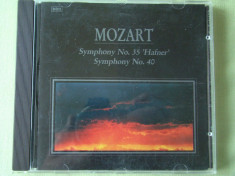 MOZART - Symphony No. 35/40 - C D Original ca NOU foto
