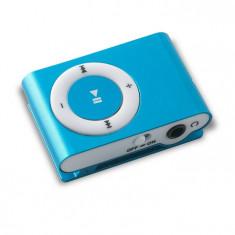 Mini Mp3 player cu slot card microSD - Culoare: Albastru (cod produs: GSM007522) foto