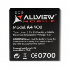 ACUMULATOR ALLVIEW A4 YOU ORIGINAL NOU MODEL LI-ION 3.7V 1350mAh BATERIE TELEFON MOBIL ORIGINAL + FOLIE ECRAN DISPLAY + LIVRARE GRATUITA foto