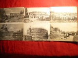 Set 10 Ilustrate ROMA cu 2 variante Epoca noua si Epoca Romana - Ed. Asociatia de Activitati Forestiere Pro Italia