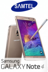 Telefon Samsung Note 4 N910F N910 GOLD slot 128 GB, 4G+ camera 16 MP procesor N910F Quad-Core 2,7 GHz 3 GB RAM Wi-Fi, Bluetooth GOLD SIGILAT foto