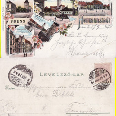 Sibiu (Litho) - Litografie 1898