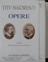 Titu Maiorescu - Opere I-II - 266039 (1) foto