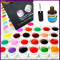 KIT GELURI 36 COLOR GD COCO+PRIMER PT UNGHII FALSE ,LAMPA UV