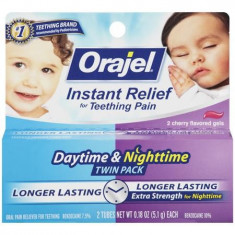 Baby Orajel Twinpack - Noapte si Zi - Gel Anestezic Bebelusi/Copii Durere Dinti foto