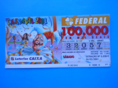 HOPCT BRAZILIA BILET LOTO / LOTERIE foto