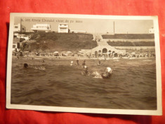 Ilustrata - Eforie - Vedere dinspre mare a Litoralului , circulat 1943 , cenzurata foto