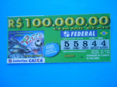 HOPCT BRAZILIA BILET LOTO / LOTERIE foto