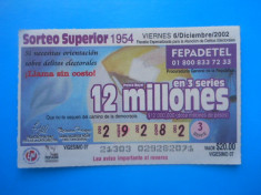 HOPCT MEXIC BILET LOTO / LOTERIE foto