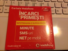 Cartela 4G Vodafone, cu 5 euro credit, Numar Usor 0736.84.02.20 Noua, Sigilata, Neactivata foto