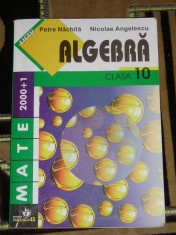 RWX 30 - ALGEBRA CLASA A X-A - P NACHILA - N ANGELESCU - EDITIE 2001 foto