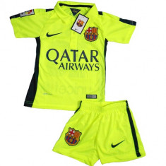 Tricou+Sort(Compleu) Pentru Copii Nike Barcelona THIRD Sezon 2014/15(NR 10 MESSI) foto