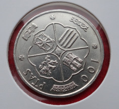 Moneda argint 100 Pesetas - PTSA - 1966 - calitate foto foto