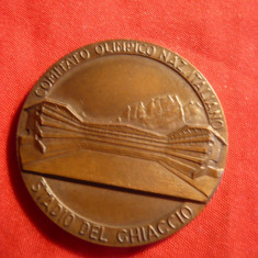 Medalie Olimpica 1955 - Cortina D'Ampezzo , bronz , d= 3,3 cm