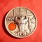 Insigna argint - Olimpiada Tokio 1964 , d= 3,4 cm