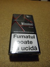 Winston Plus Red tigari lungi sigilate timbrate Romania foto
