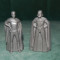 Lot 3 figurine / jucarie Star Wars, personaje Darth Vader, Padme Amidala, Obi-Wan Kenobi cu vizor e care se vere poza cu actorul, plastic, 6.5cm,