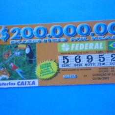 HOPCT BRAZILIA BILET LOTO / LOTERIE