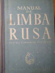 Manual De Limba Rusa Pentru Cursurile Populare - Colectiv ,153533 foto