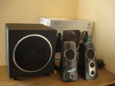 Sistem audio 2.1 Logitech Z523 2 difuzoare bass NOU foto