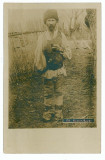2686 - ETHNIC man, port popular - old postcard, real PHOTO, CENSOR - used - 1918, Circulata, Fotografie