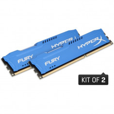 VAND Memorie HyperX Fury Blue 8GB DDR3 1600 MHz CL10 Dual Channel Kit NOI Sigilate foto