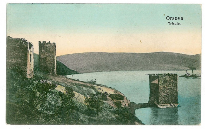 2673 - ORSOVA, Tricule, Danube - old postcard - used - 1907
