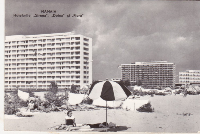 bnk cp Mamaia - Hotelurile Sirena , Doina si Flora - circulata