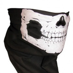 BANDANA CU CAP DE MORT cagula schelet PAINTBALL AIRSOFT MOTO masca skull mouth foto