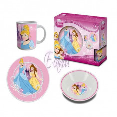 Set MIC DEJUN Disney Princess cu 3 piese din portelan foto