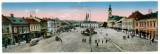 1490 - SIGHET, Maramures, Market - Double old postcard - used - 1915, Circulata, Printata