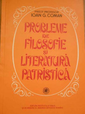 Probleme De Filosofie Si Literatura Patristica - Ioan G.coman ,139256 foto