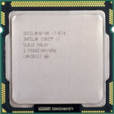 Procesor socket 1156 Intel Core i7 870 2.93ghz turbo up to 3.6ghz 8mb cache foto