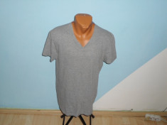 TRICOU CU ANCHIOR MONTEGO 100% ORIGINAL AMESTEC BUMBAC GRI COMPLET MARIMEA M foto