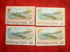 Serie - Tristan da Cunha - Vedere -Inaugurare -4 val. foto