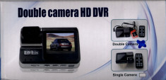 CAMERA VIDEO DUBLA DVR AUTO HD 720p 30 FPS | F20 | CICLICA | DISPLAY 2 INCH TFT | CAMERA MARSARIER | MARTOR ACCIDENT | NOUA foto