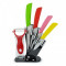 Set 4 cutite ceramice cu suport si curatator