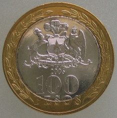 CHILE KM#236 - 100 Pesos 2006 UNC foto