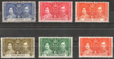 Anglia / Colonii, 1937 - Incoronarea George al VI-lea - seria Omnibus, nestampilate, MNH / MH foto