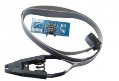 ADAPTOR PENTRU PROGRAMATOR DE MEMORIE | SOIC8 SOP8 | CU PANGLICA foto