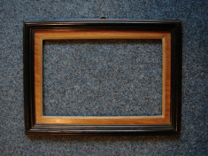 Rama tablou lemn - 41cm x 30 cm (dimensiune pictura / poza: 33cm x 22 cm) foto