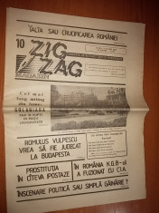 ziarul zig-zag 3-10 mai 1990 foto