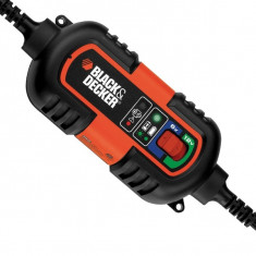 Incarcator baterie automat Black &amp;amp; Decker 6V ,12V cu indicator de incarcare si 3 sisteme de conectare si incarcare foto